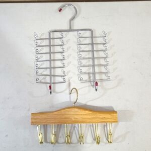 Lot of 2 Hanging Storage - Tie holder